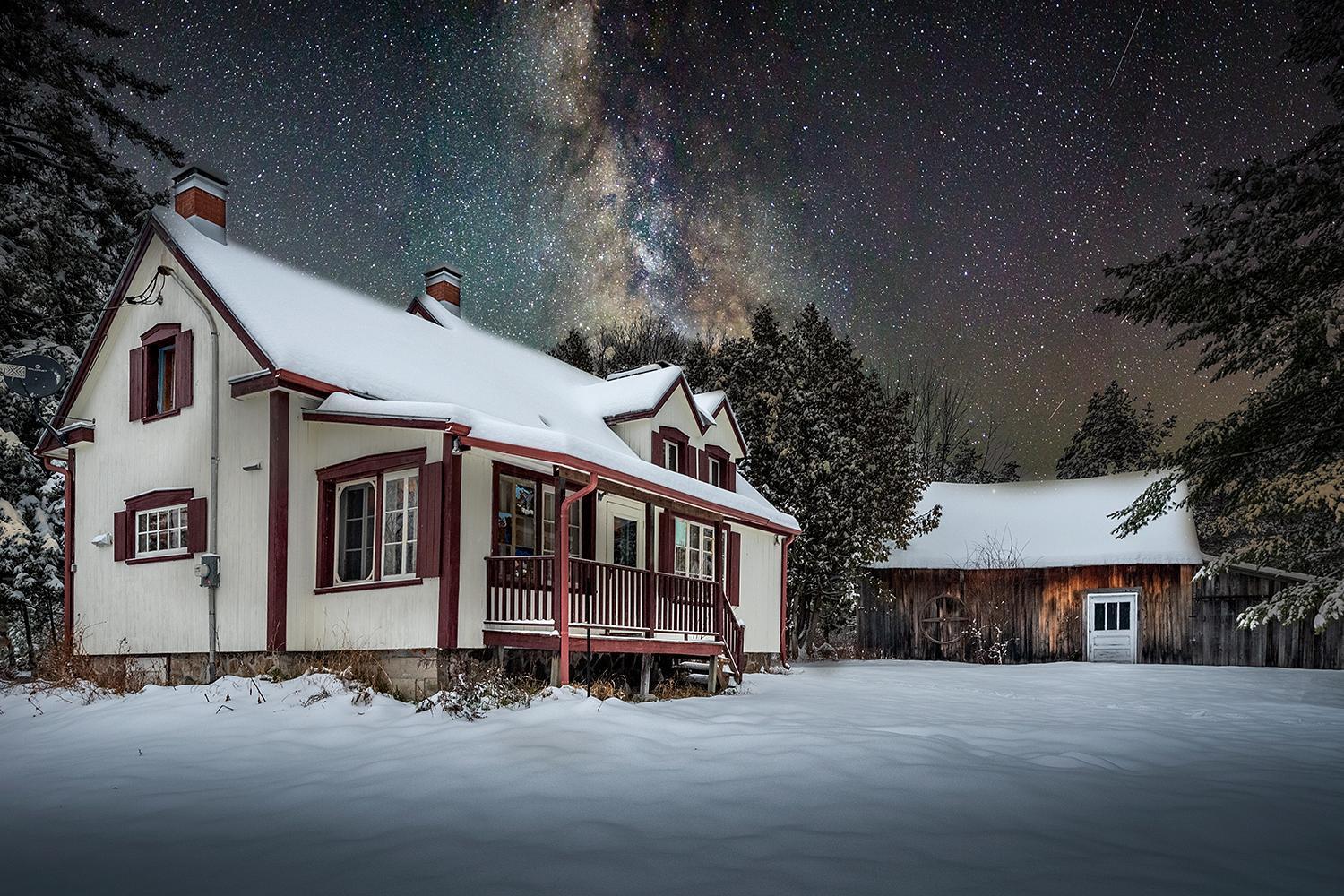 Ancestral Wooden Chalet - St-Gabriel De Brandon Mandeville Bagian luar foto